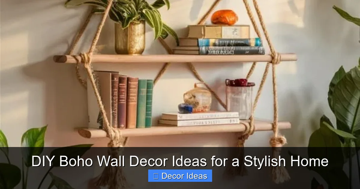 DIY Boho Wall Decor Ideas for a Stylish Home