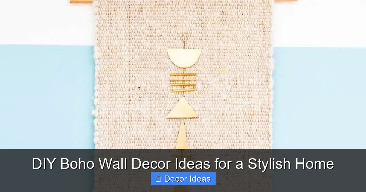 DIY Boho Wall Decor Ideas for a Stylish Home