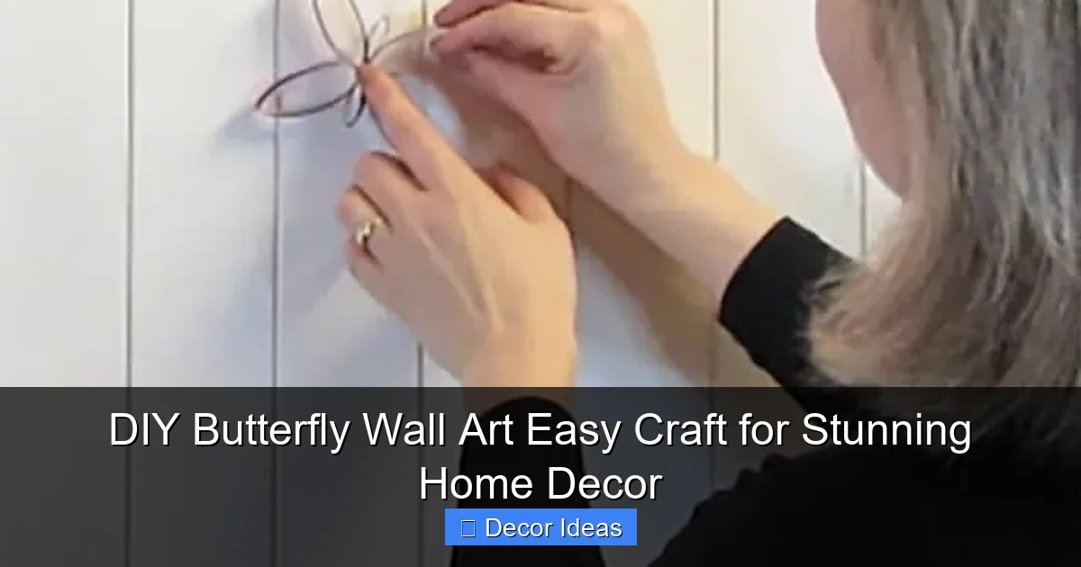 DIY Butterfly Wall Art Easy Craft for Stunning Home Decor