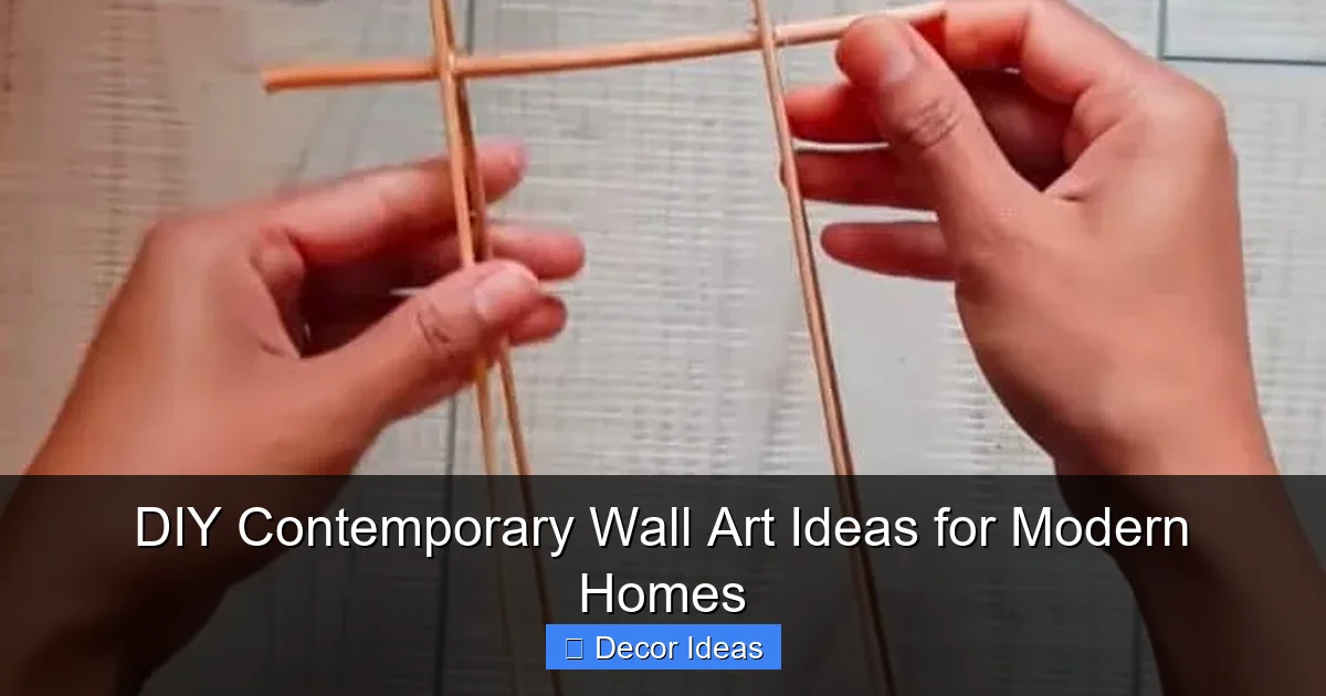 DIY Contemporary Wall Art Ideas for Modern Homes