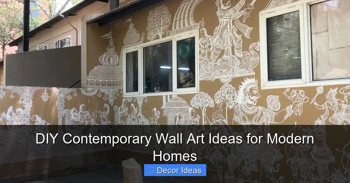 DIY Contemporary Wall Art Ideas for Modern Homes