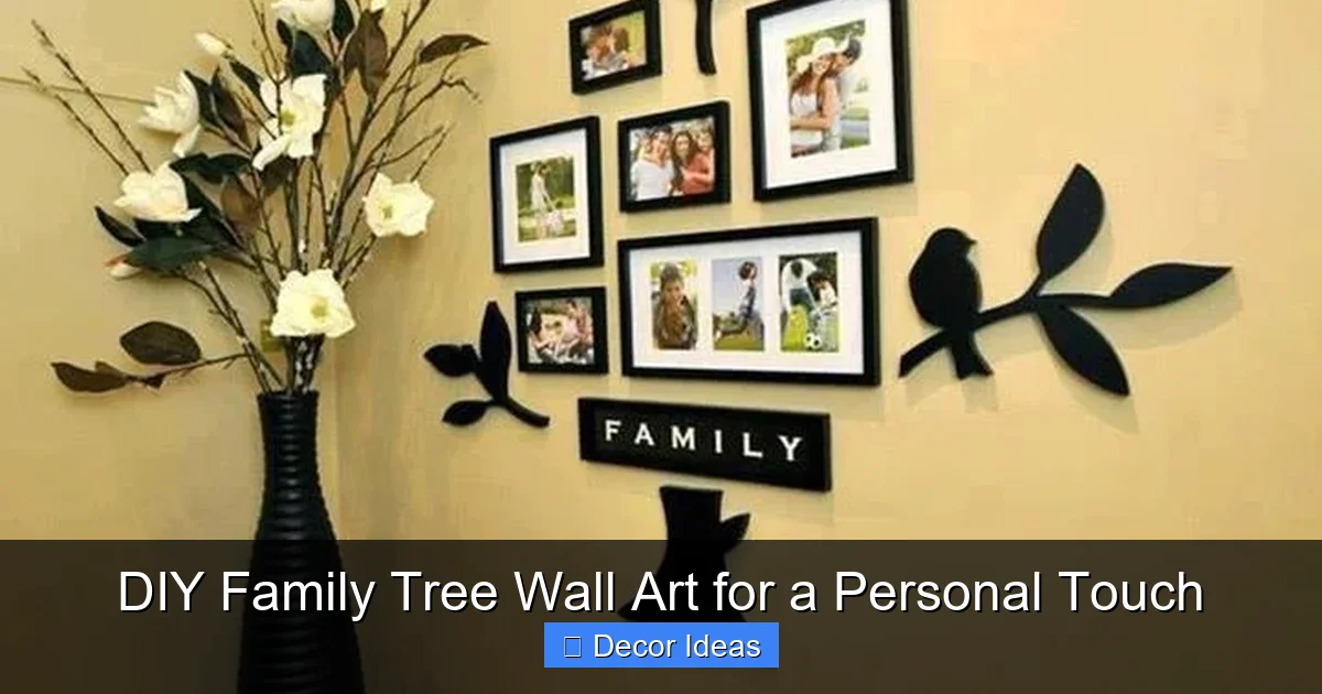 DIY Family Tree Wall Art for a Personal Touch