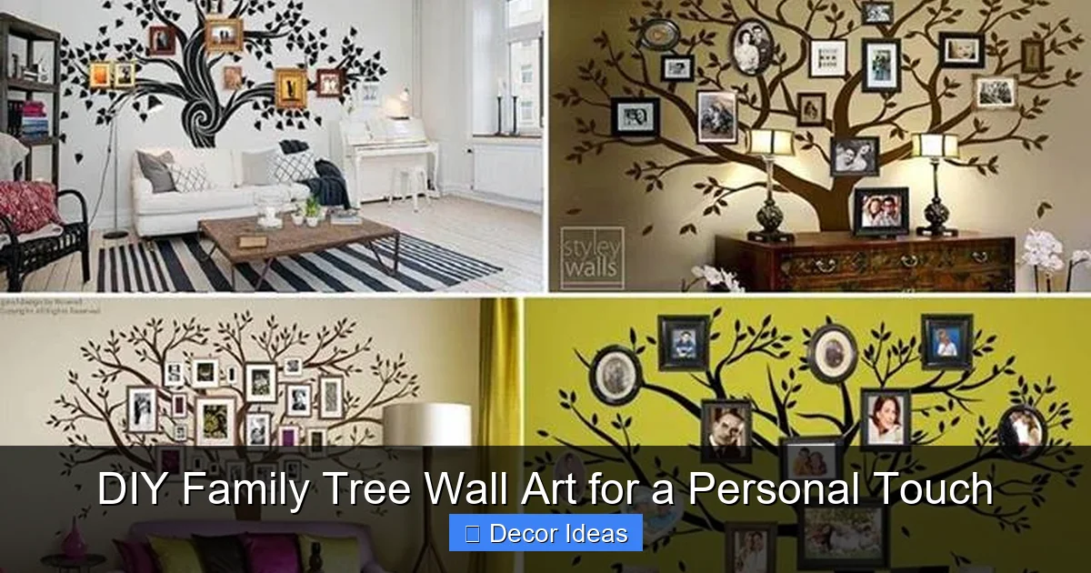 DIY Family Tree Wall Art for a Personal Touch
