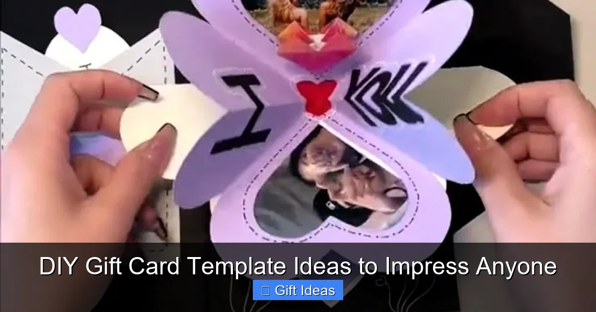 DIY Gift Card Template Ideas to Impress Anyone