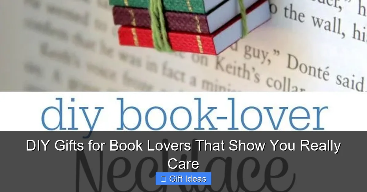 DIY Gifts for Book Lovers That Show You Really Care