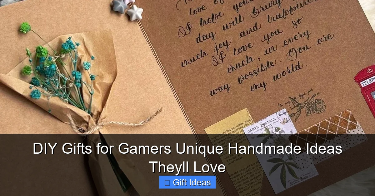 DIY Gifts for Gamers Unique Handmade Ideas Theyll Love