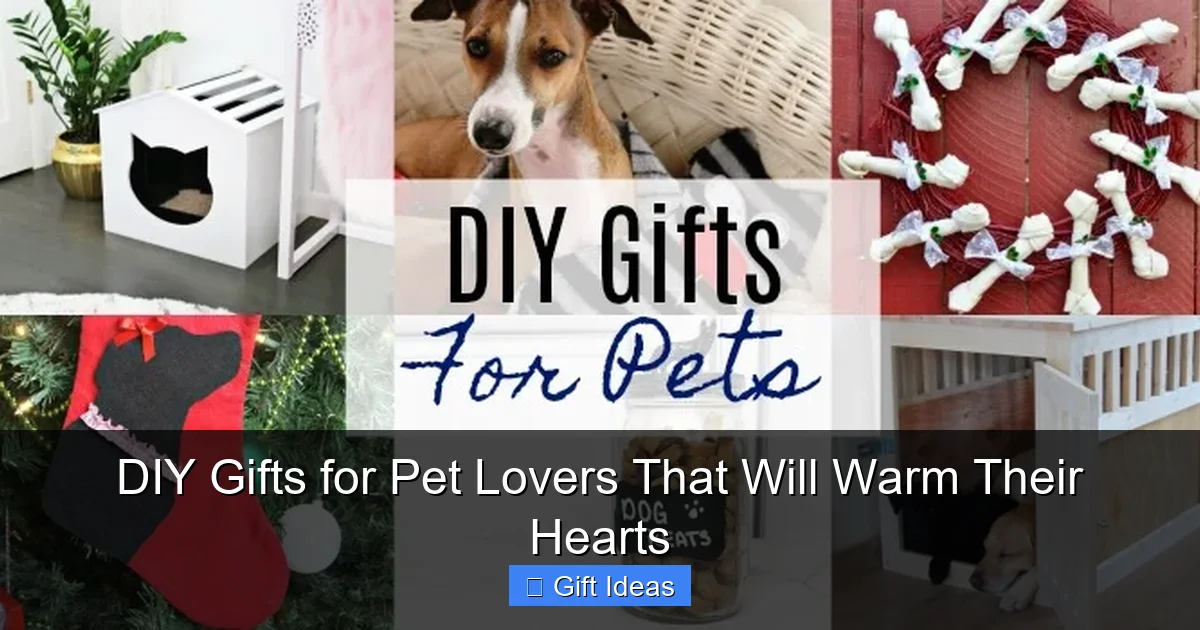 DIY Gifts for Pet Lovers That Will Warm Their Hearts