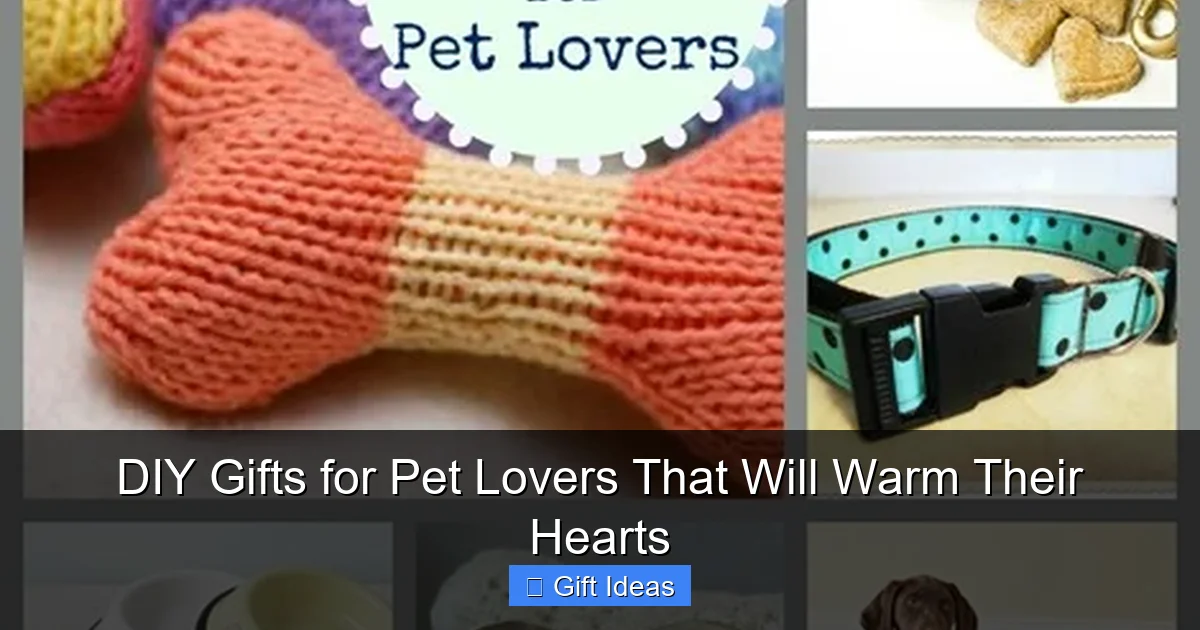DIY Gifts for Pet Lovers That Will Warm Their Hearts