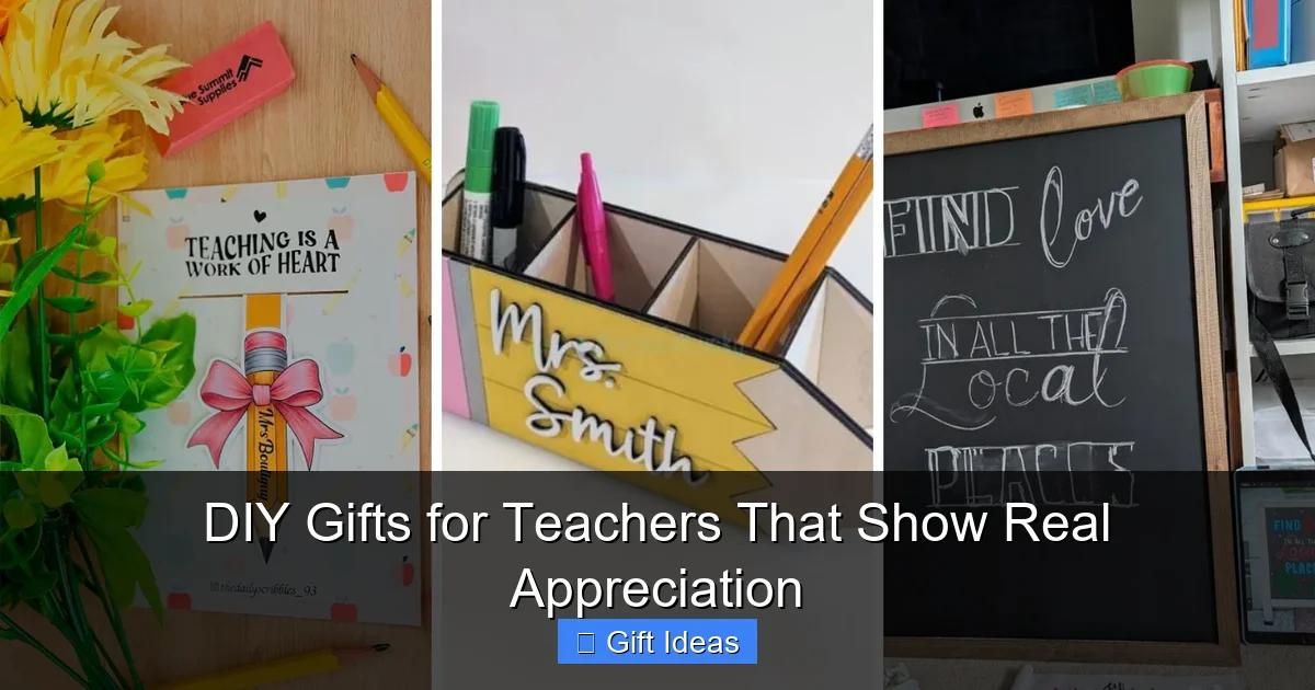 DIY Gifts for Teachers That Show Real Appreciation