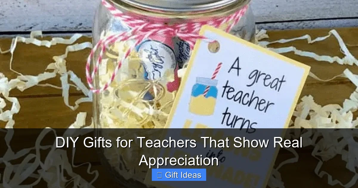 DIY Gifts for Teachers That Show Real Appreciation