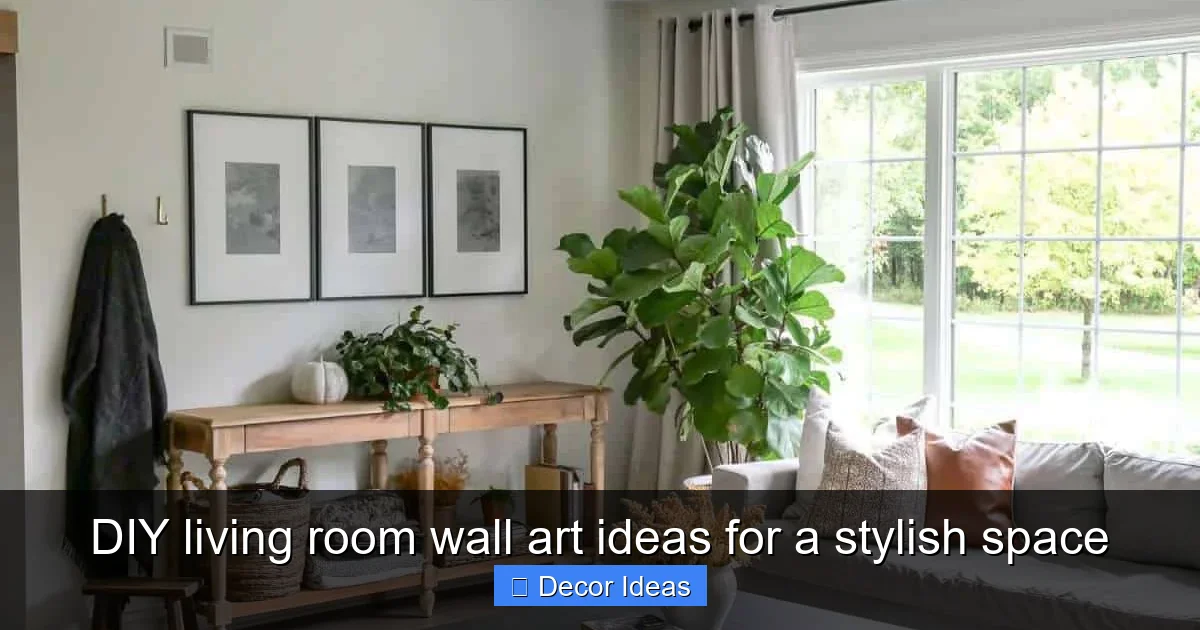DIY living room wall art ideas for a stylish space