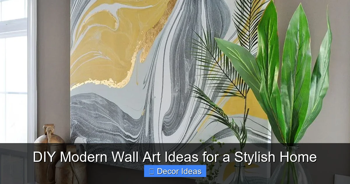 DIY Modern Wall Art Ideas for a Stylish Home