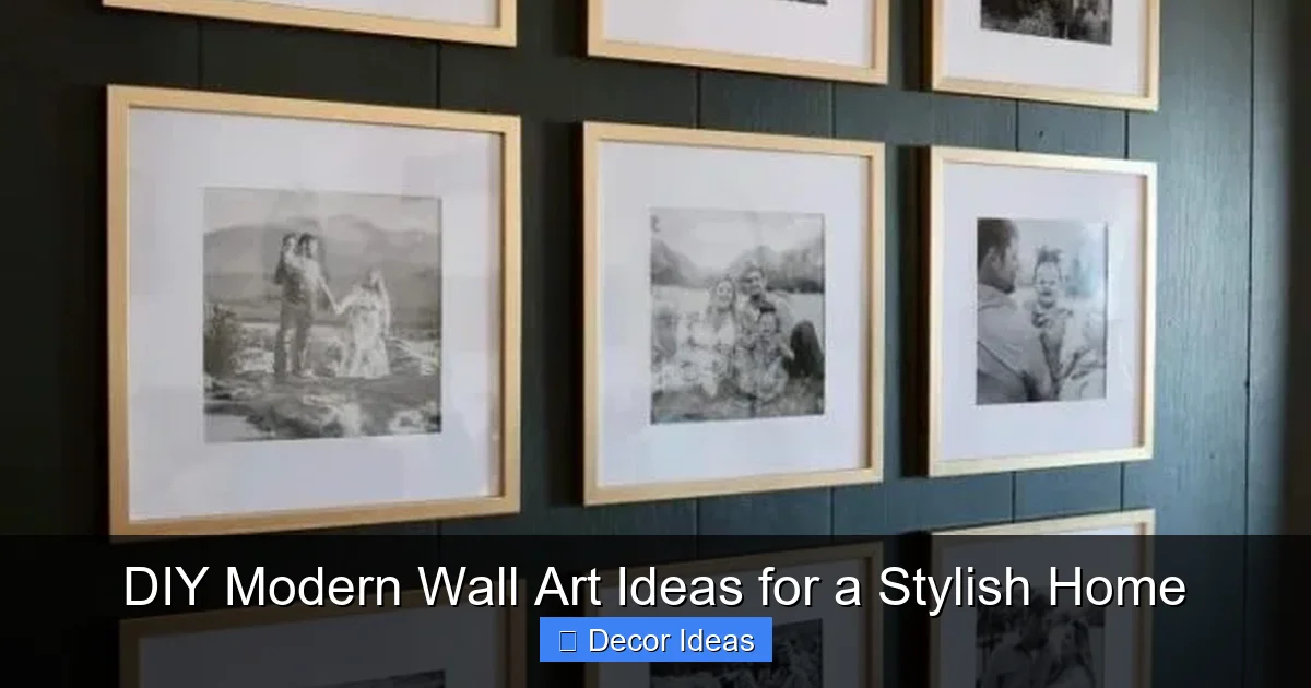 DIY Modern Wall Art Ideas for a Stylish Home