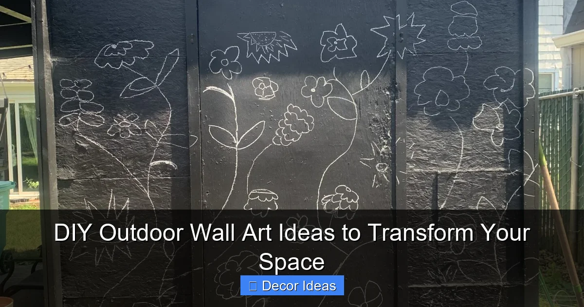 DIY Outdoor Wall Art Ideas to Transform Your Space
