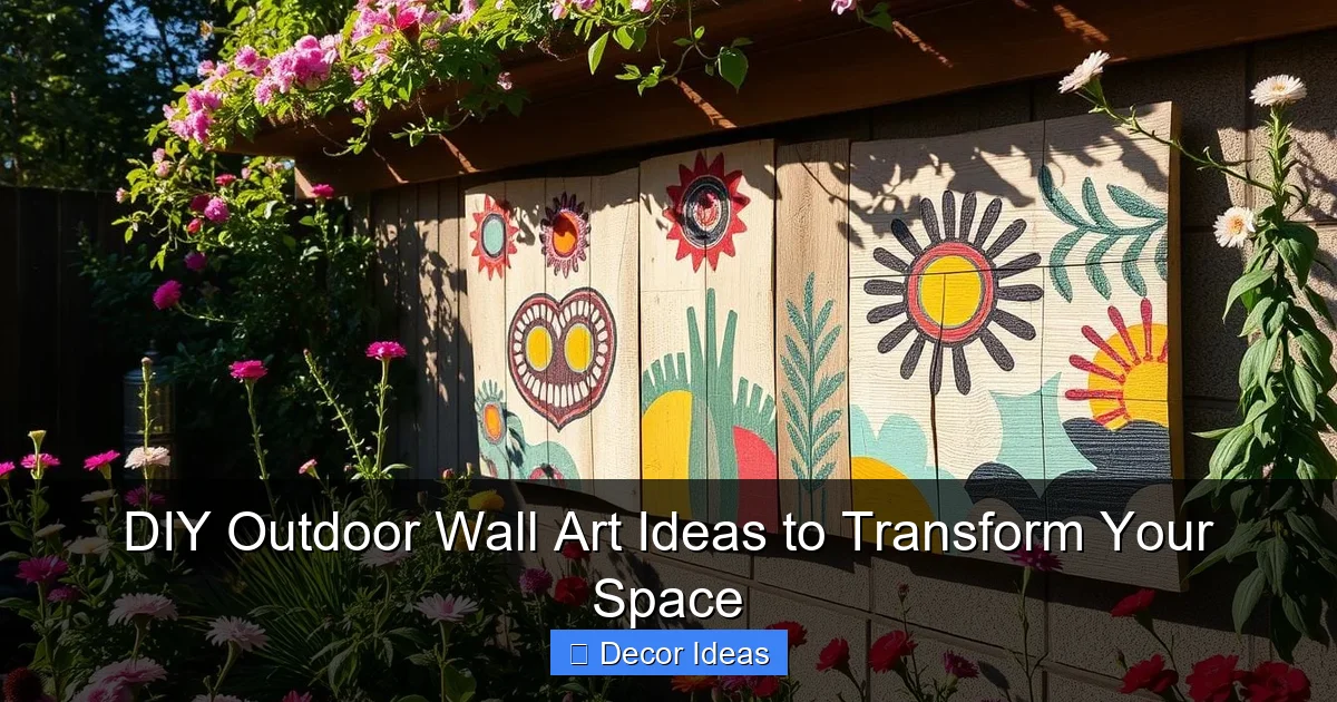 DIY Outdoor Wall Art Ideas to Transform Your Space