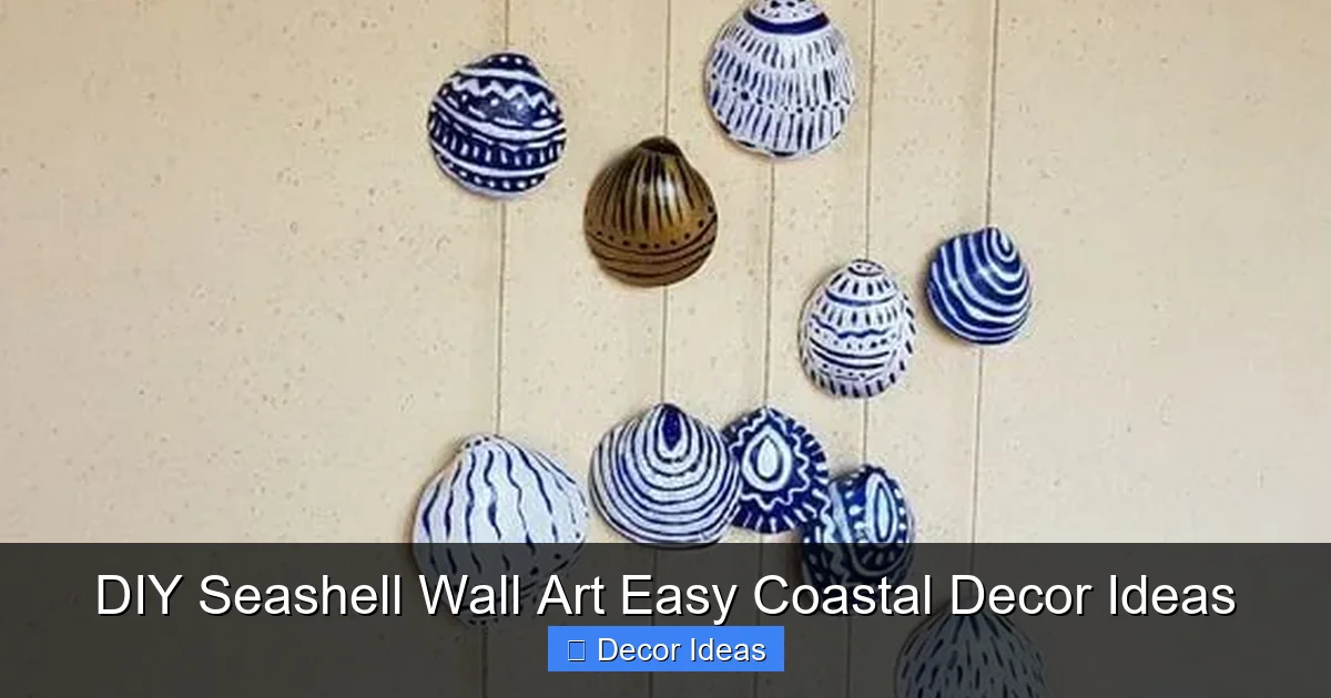 DIY Seashell Wall Art Easy Coastal Decor Ideas
