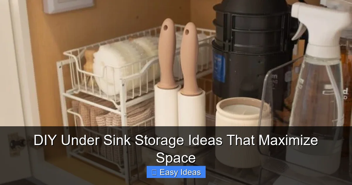 DIY Under Sink Storage Ideas That Maximize Space