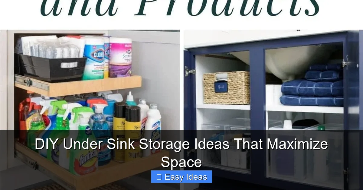 DIY Under Sink Storage Ideas That Maximize Space