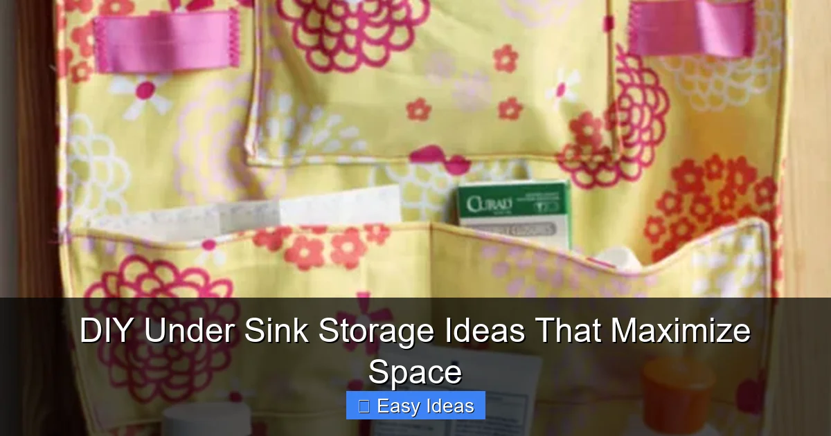 DIY Under Sink Storage Ideas That Maximize Space