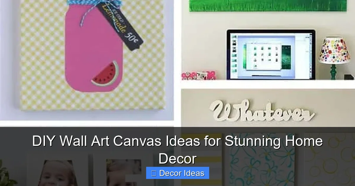DIY Wall Art Canvas Ideas for Stunning Home Decor
