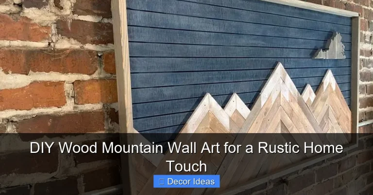 DIY Wood Mountain Wall Art for a Rustic Home Touch