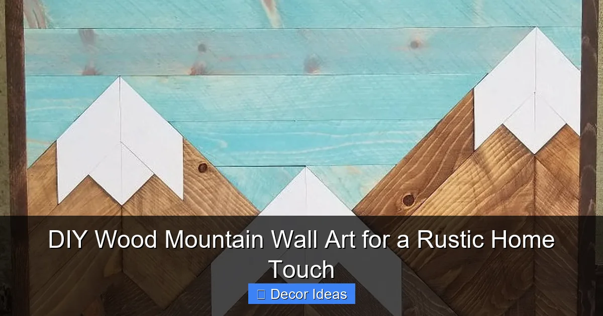 DIY Wood Mountain Wall Art for a Rustic Home Touch