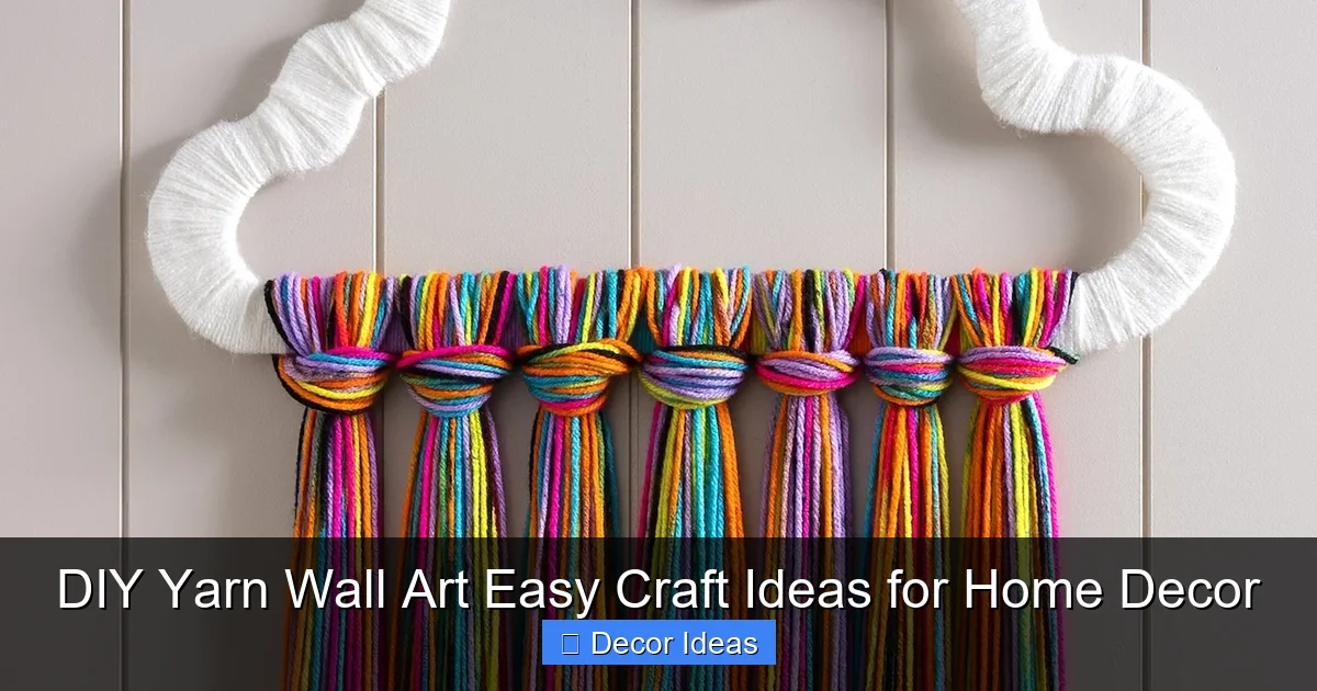 DIY Yarn Wall Art Easy Craft Ideas for Home Decor