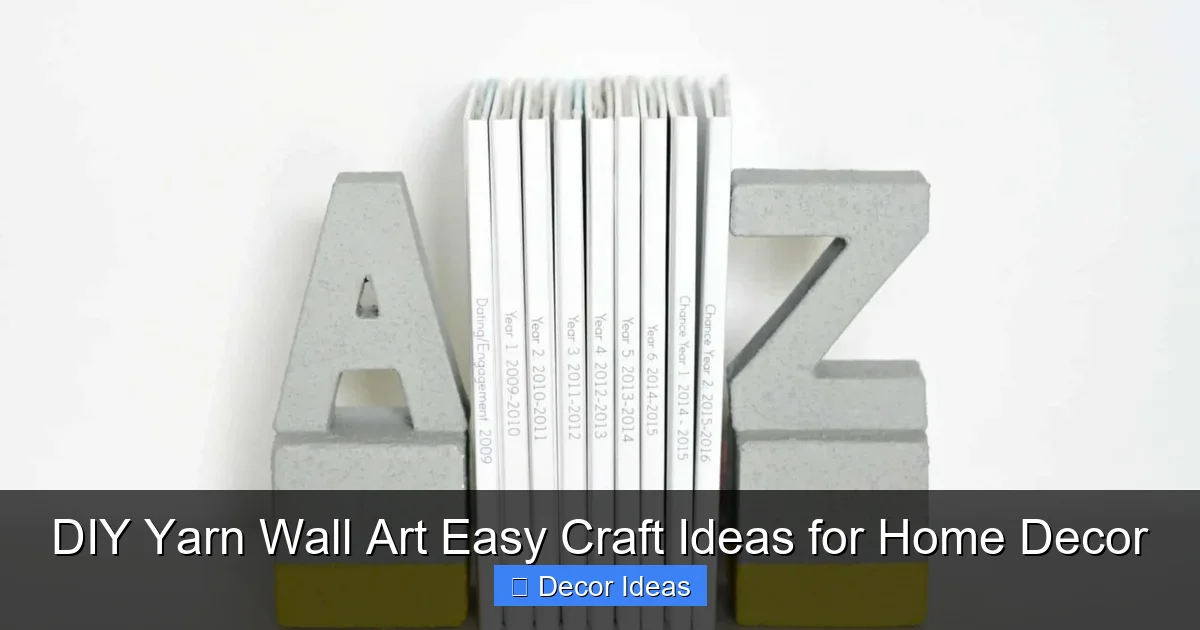 DIY Yarn Wall Art Easy Craft Ideas for Home Decor