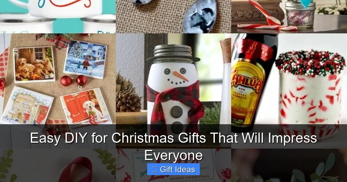 Easy DIY for Christmas Gifts That Will Impress Everyone