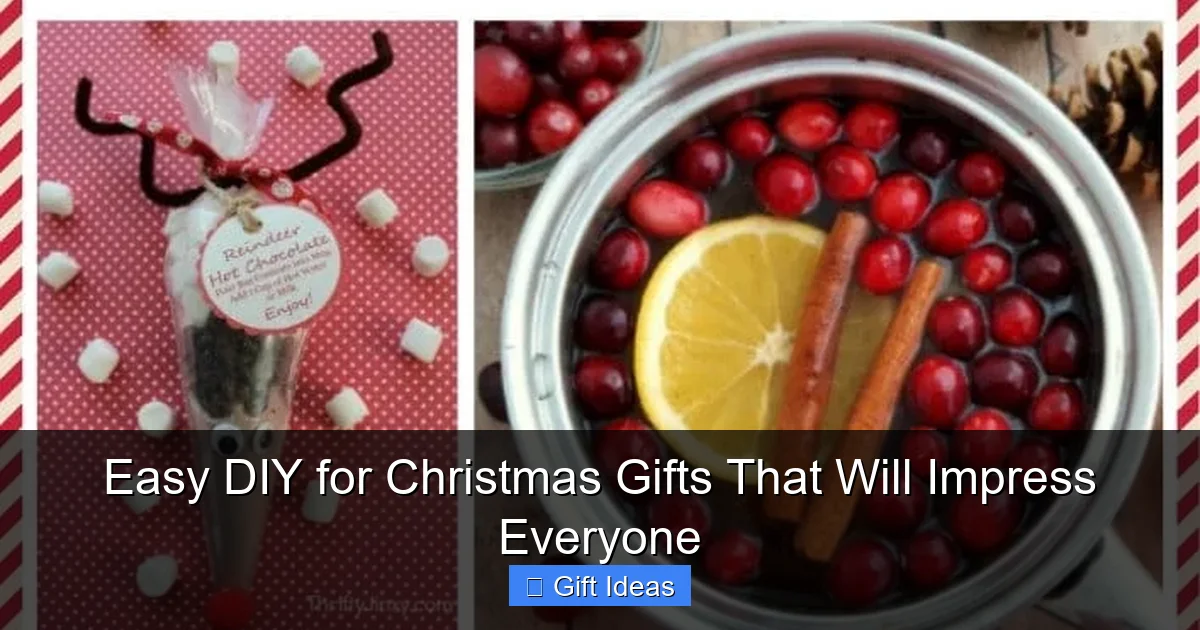 Easy DIY for Christmas Gifts That Will Impress Everyone