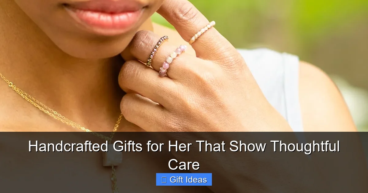 Handcrafted Gifts for Her That Show Thoughtful Care