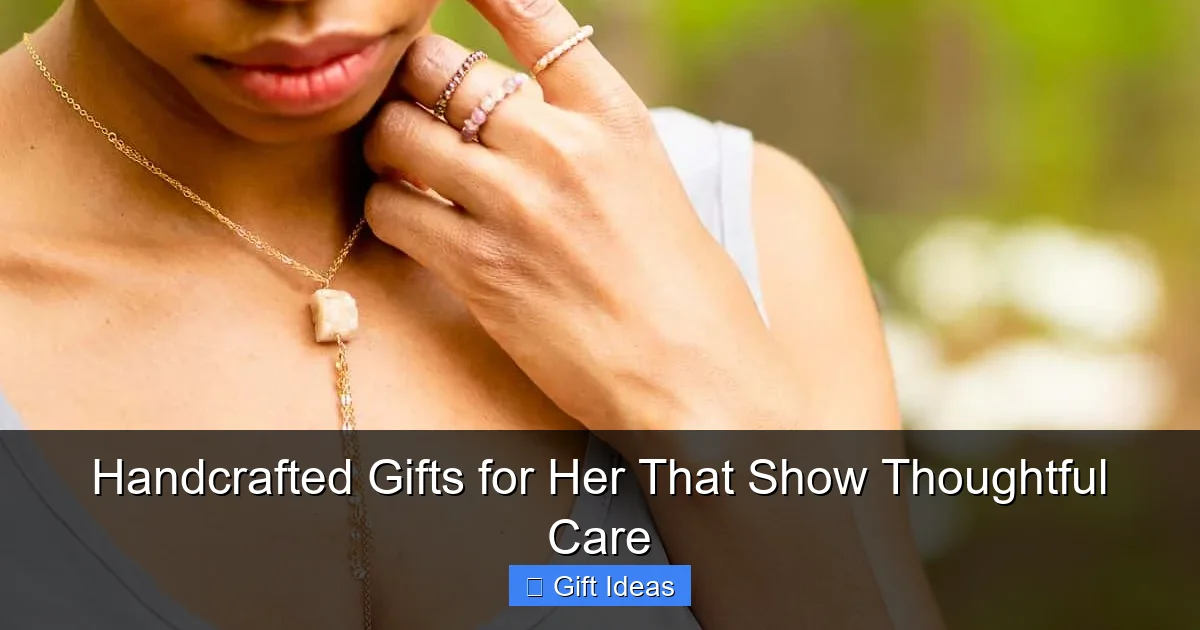 Handcrafted Gifts for Her That Show Thoughtful Care
