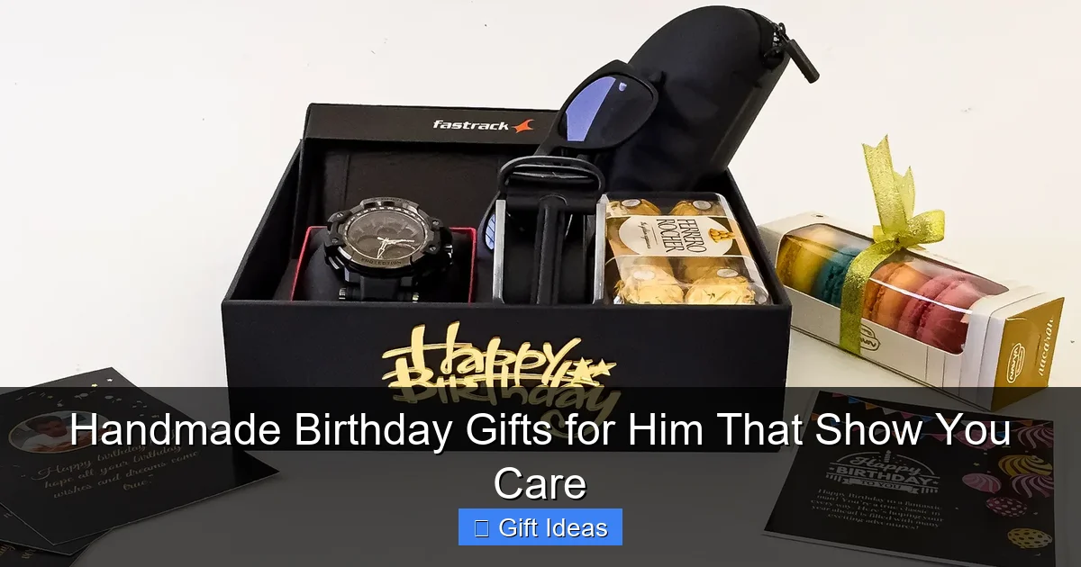 Handmade Birthday Gifts for Him That Show You Care