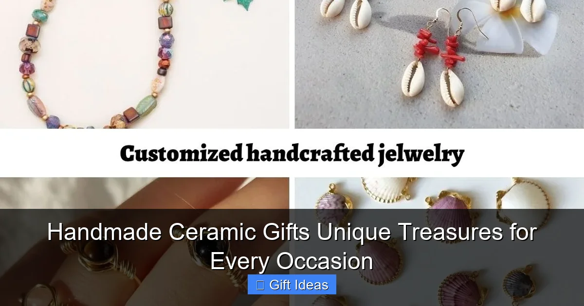 Handmade Ceramic Gifts Unique Treasures for Every Occasion