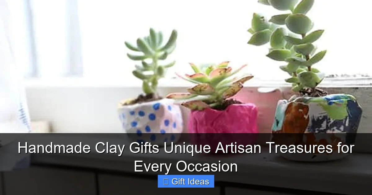Handmade Clay Gifts Unique Artisan Treasures for Every Occasion