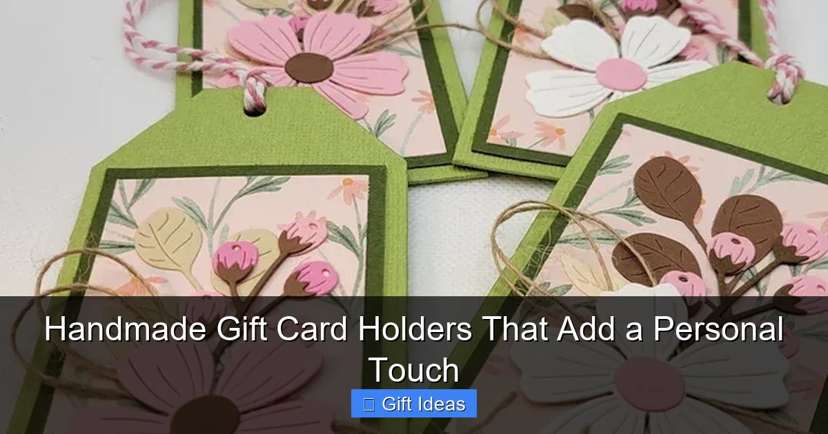 Handmade Gift Card Holders That Add a Personal Touch
