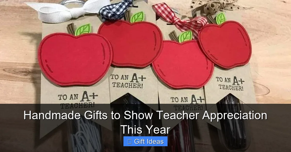 Handmade Gifts to Show Teacher Appreciation This Year
