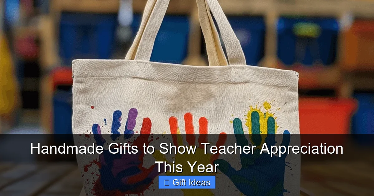 Handmade Gifts to Show Teacher Appreciation This Year