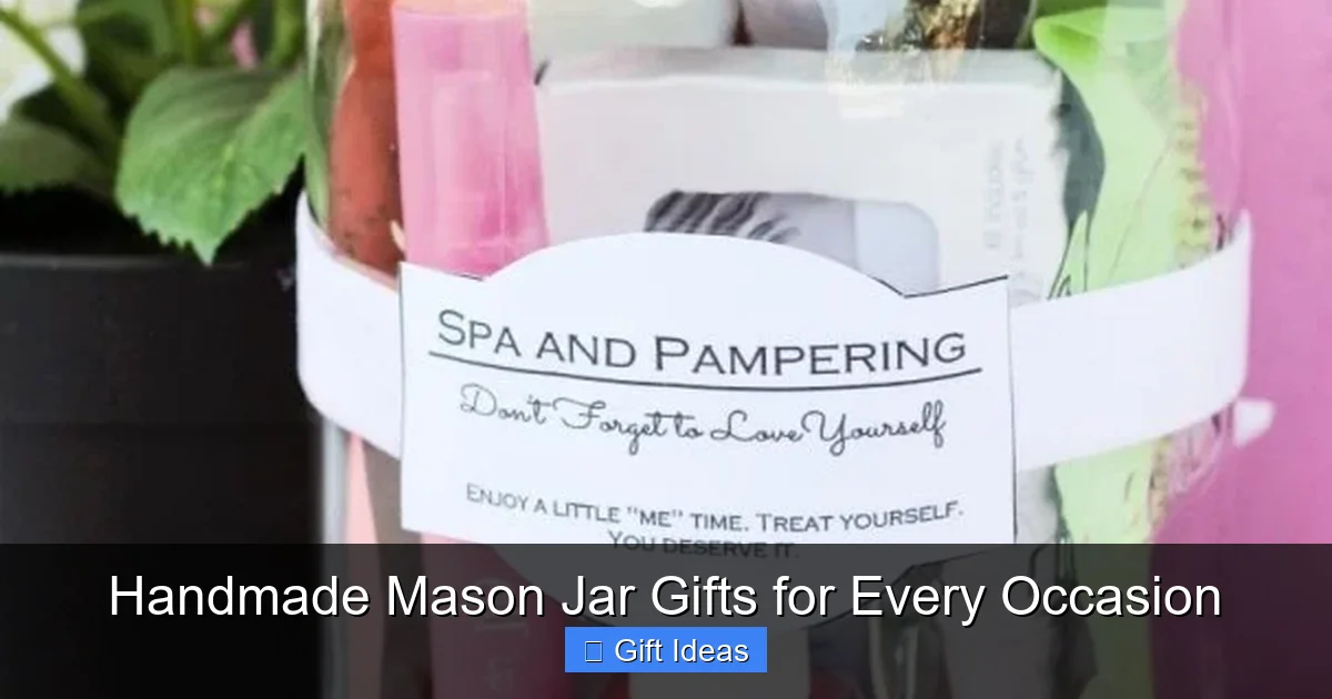 Handmade Mason Jar Gifts for Every Occasion