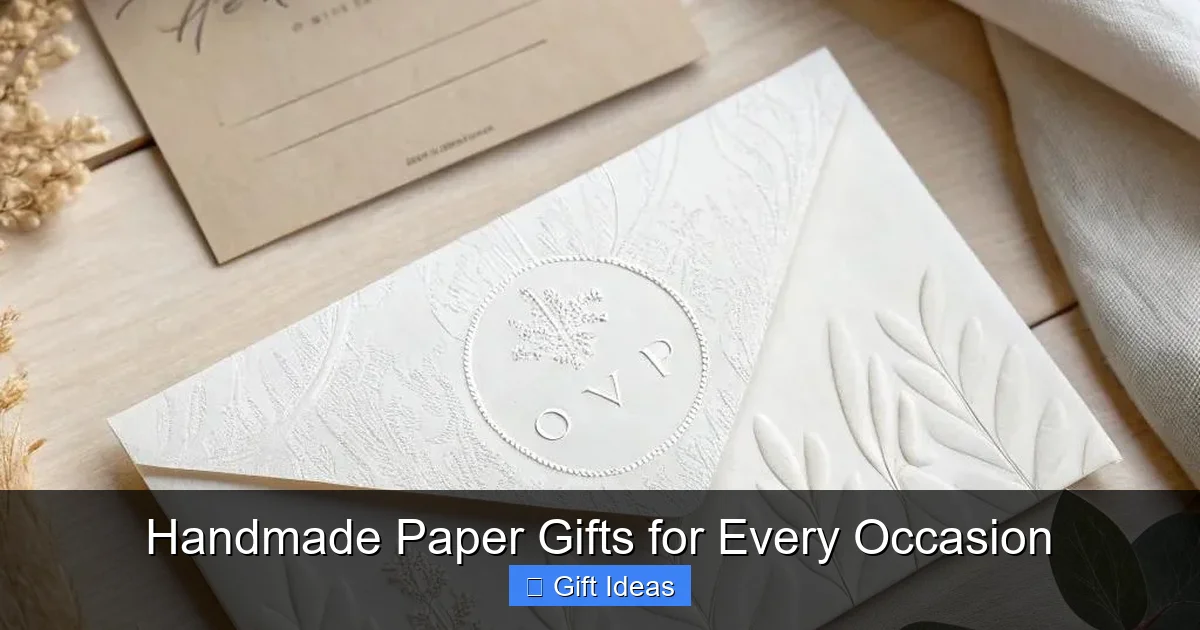 Handmade Paper Gifts for Every Occasion