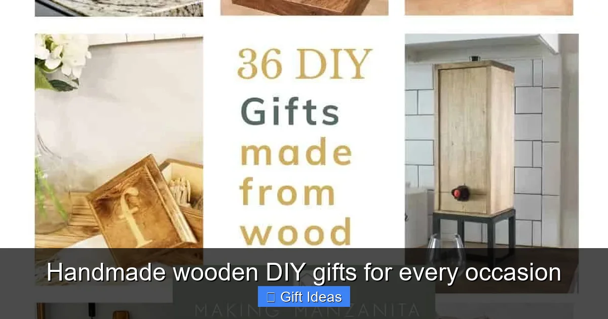 Handmade wooden DIY gifts for every occasion