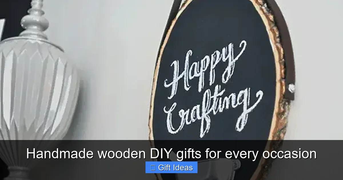 Handmade wooden DIY gifts for every occasion