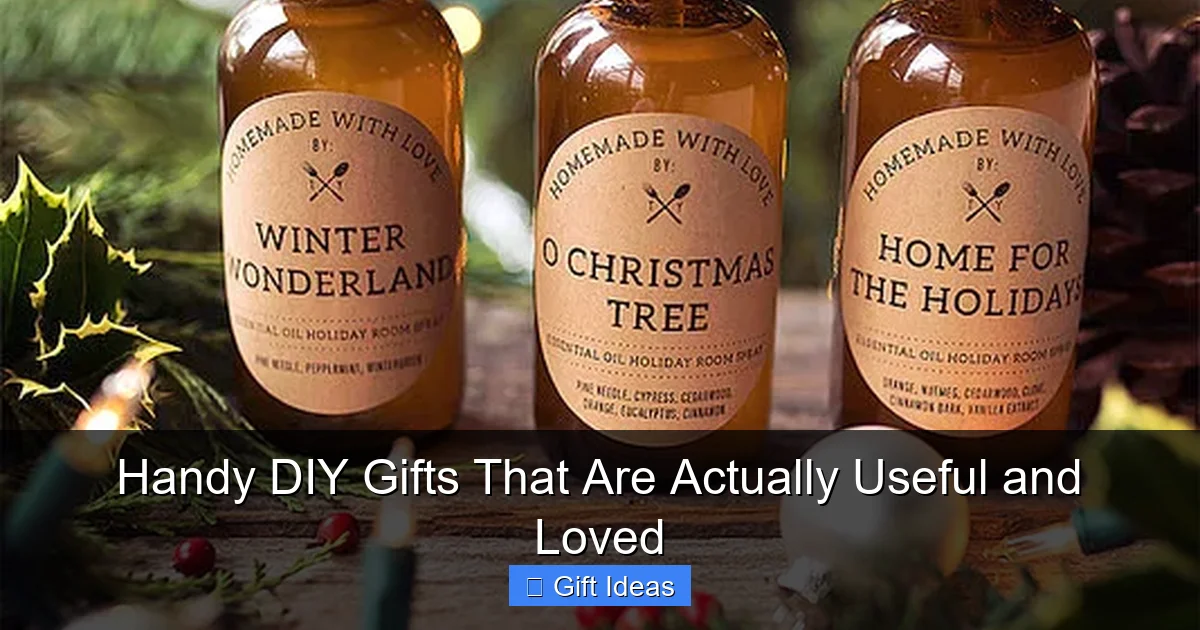 Handy DIY Gifts That Are Actually Useful and Loved