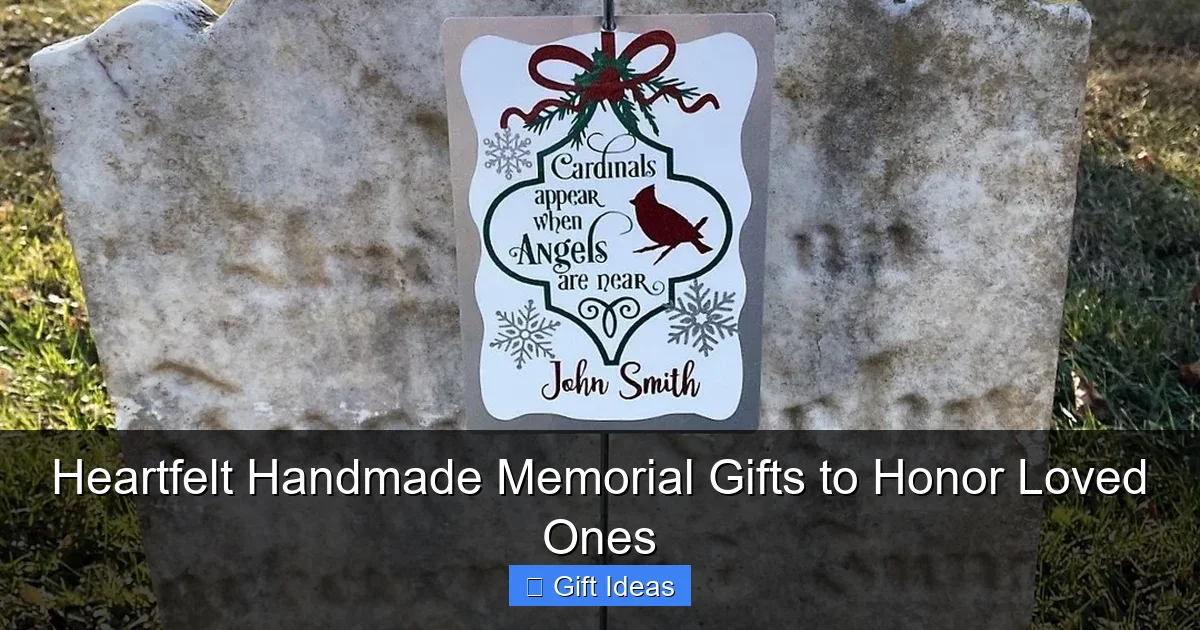 Heartfelt Handmade Memorial Gifts to Honor Loved Ones