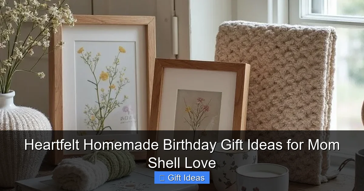 Heartfelt Homemade Birthday Gift Ideas for Mom Shell Love