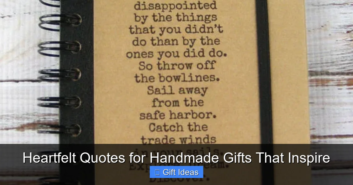 Heartfelt Quotes for Handmade Gifts That Inspire