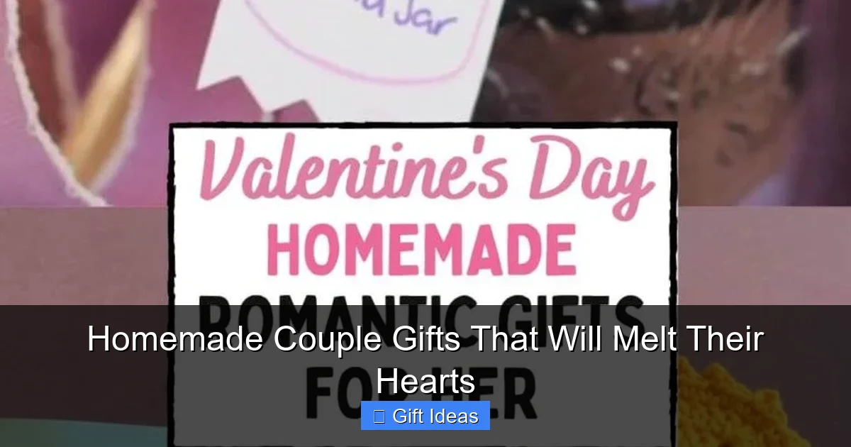 Homemade Couple Gifts That Will Melt Their Hearts