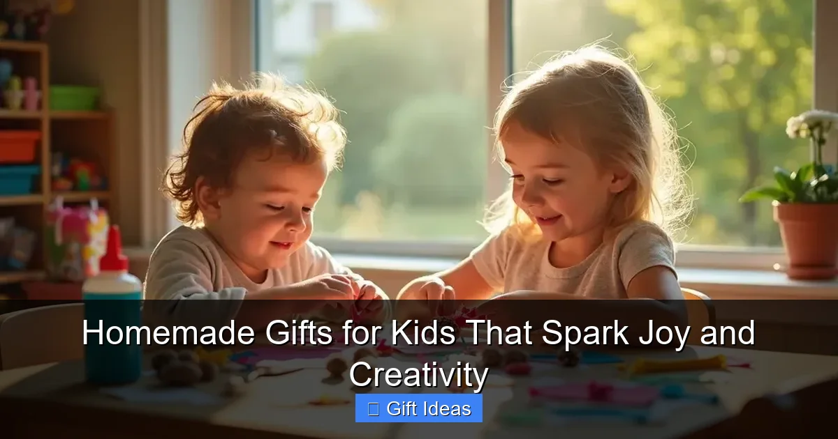 Homemade Gifts for Kids That Spark Joy and Creativity