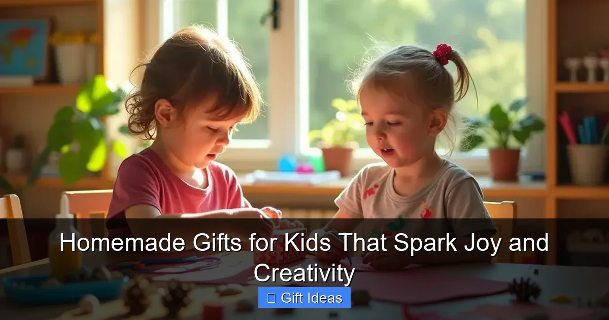 Homemade Gifts for Kids That Spark Joy and Creativity