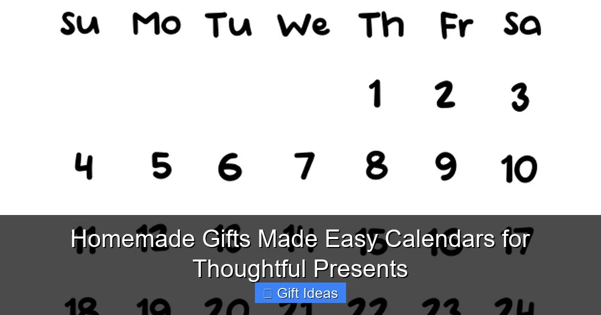 Homemade Gifts Made Easy Calendars for Thoughtful Presents